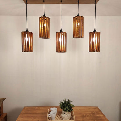 Hanging Light, Hanging Light with Dark Brown Color, Hanging Light in Wood, Hanging Light for Home, Hanging Light for Living Room, Hanging Light - EL14028