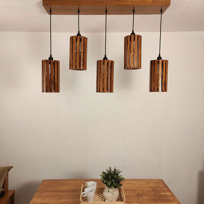 Hanging Light, Hanging Light with Dark Brown Color, Hanging Light in Wood, Hanging Light for Home, Hanging Light for Living Room, Hanging Light - EL14028