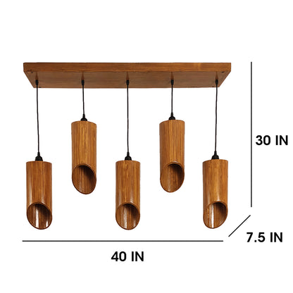 Hanging Light, Hanging Light with Dark Brown Color, Hanging Light in Wood, Hanging Light for Home, Hanging Light for Living Room, Hanging Light - EL14029