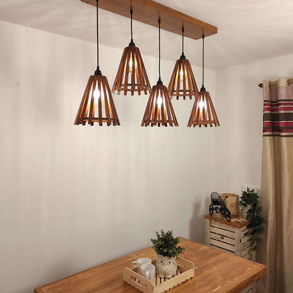 Hanging Light, Hanging Light with Dark Brown Color, Hanging Light in Wood, Hanging Light for Home, Hanging Light for Living Room, Hanging Light - EL14030