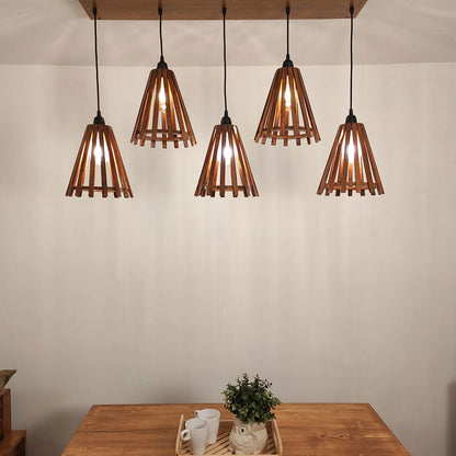 Hanging Light, Hanging Light with Dark Brown Color, Hanging Light in Wood, Hanging Light for Home, Hanging Light for Living Room, Hanging Light - EL14030