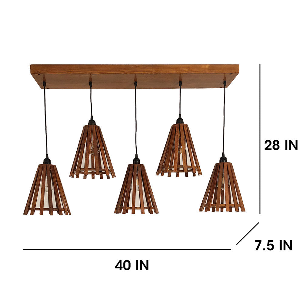 Hanging Light, Hanging Light with Dark Brown Color, Hanging Light in Wood, Hanging Light for Home, Hanging Light for Living Room, Hanging Light - EL14030