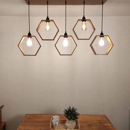 Hanging Light, Hanging Light with  Brown Color, Hanging Light in Wood, Hanging Light for Home, Hanging Light for Living Room, Hanging Light - EL14033