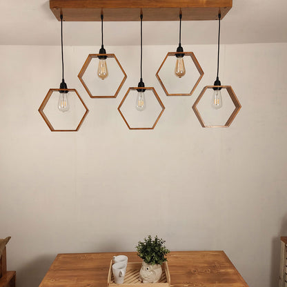 Hanging Light, Hanging Light with  Brown Color, Hanging Light in Wood, Hanging Light for Home, Hanging Light for Living Room, Hanging Light - EL14033