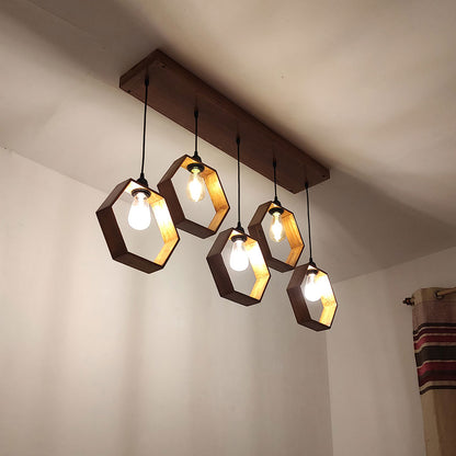 Hanging Light, Hanging Light with  Brown Color, Hanging Light in Wood, Hanging Light for Home, Hanging Light for Living Room, Hanging Light - EL14033