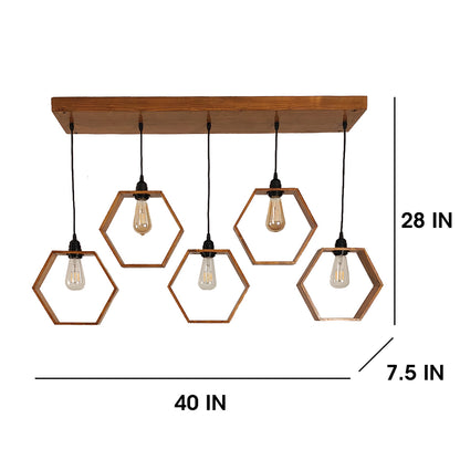 Hanging Light, Hanging Light with  Brown Color, Hanging Light in Wood, Hanging Light for Home, Hanging Light for Living Room, Hanging Light - EL14033