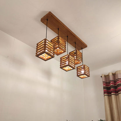 Hanging Light, Hanging Light with  Dark Brown Color, Hanging Light in Wood, Hanging Light for Home, Hanging Light for Living Room, Hanging Light - EL14034