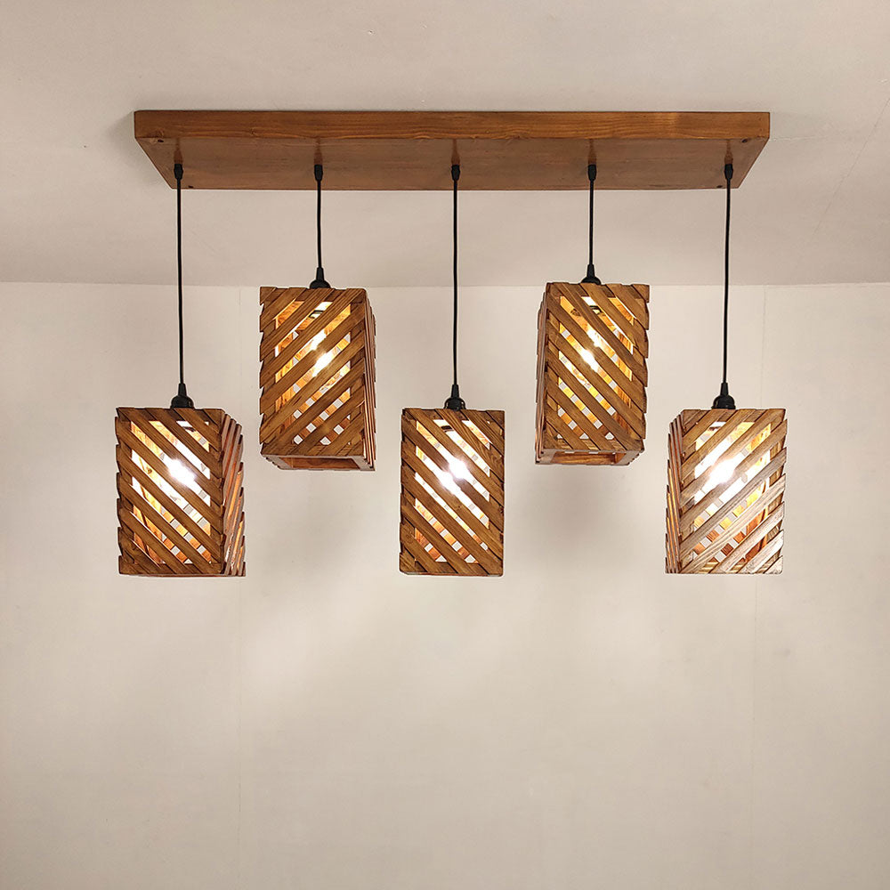 Hanging Light, Hanging Light with Brown Color, Hanging Light in Wood, Hanging Light for Home, Hanging Light for Living Room, Hanging Light - EL14035