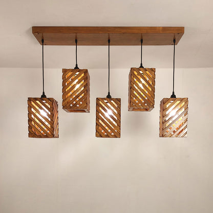 Hanging Light, Hanging Light with Brown Color, Hanging Light in Wood, Hanging Light for Home, Hanging Light for Living Room, Hanging Light - EL14035