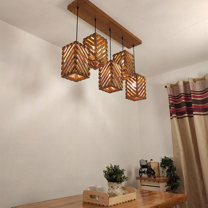 Hanging Light, Hanging Light with Brown Color, Hanging Light in Wood, Hanging Light for Home, Hanging Light for Living Room, Hanging Light - EL14035