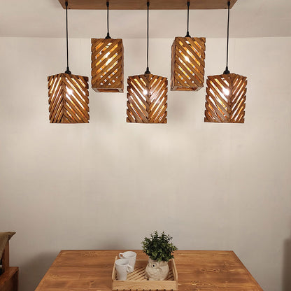 Hanging Light, Hanging Light with Brown Color, Hanging Light in Wood, Hanging Light for Home, Hanging Light for Living Room, Hanging Light - EL14035