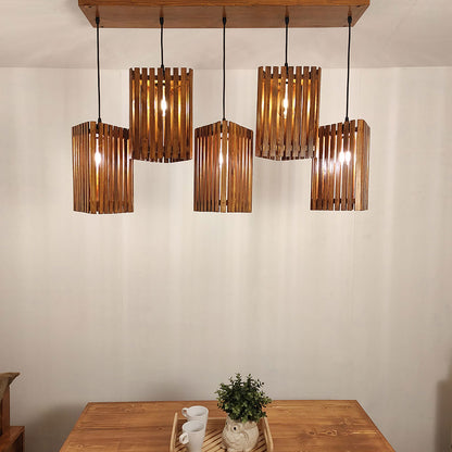 Hanging Light, Hanging Light with Brown Color, Hanging Light in Wood, Hanging Light for Home, Hanging Light for Living Room, Hanging Light - EL14038