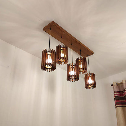 Hanging Light, Hanging Light with Dark Brown Color, Hanging Light in Wood, Hanging Light for Home, Hanging Light for Living Room, Hanging Light - EL14039