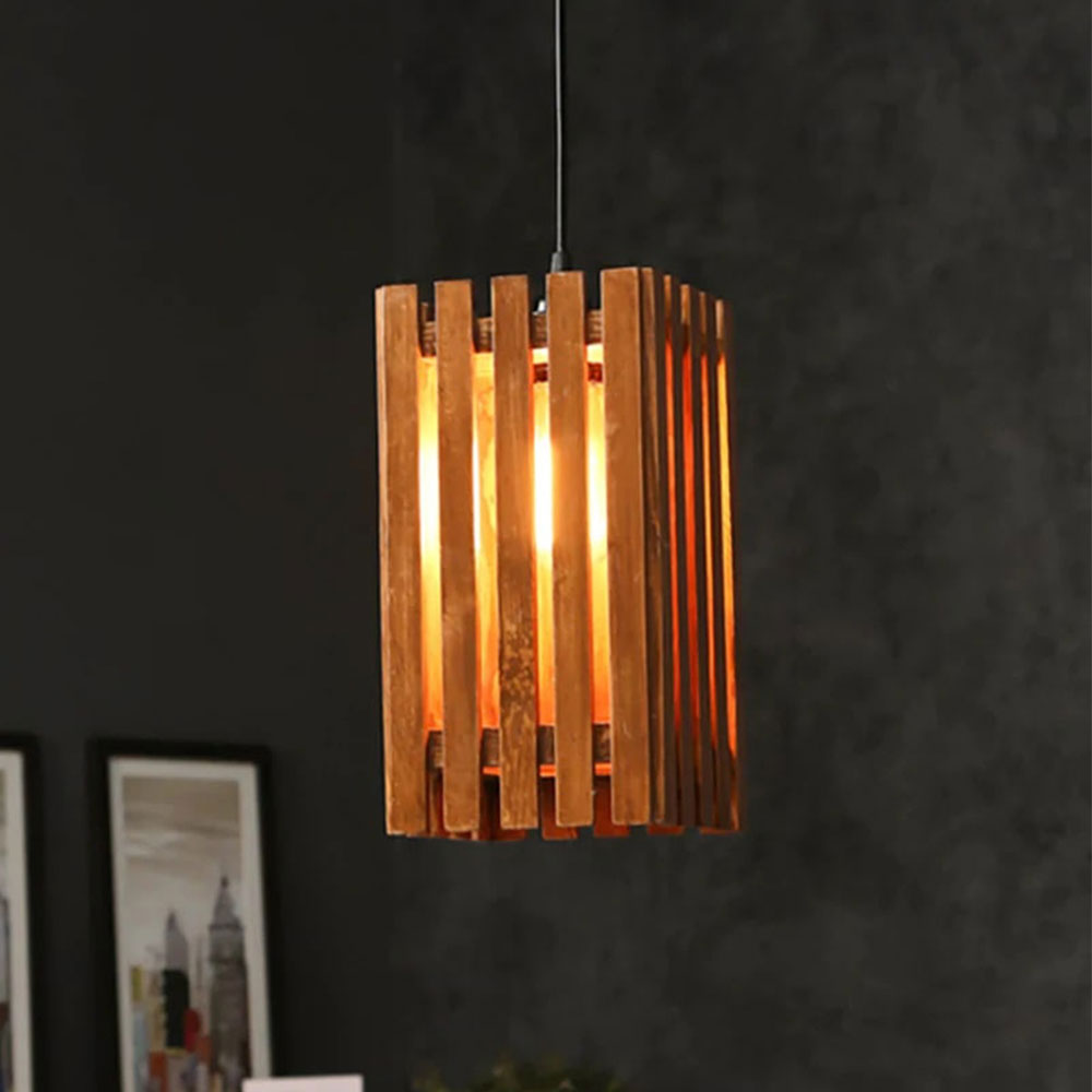 Hanging Light, Hanging Light with  Brown Color, Hanging Light in Wood, Hanging Light for Home, Hanging Light for Living Room, Hanging Light - EL14040