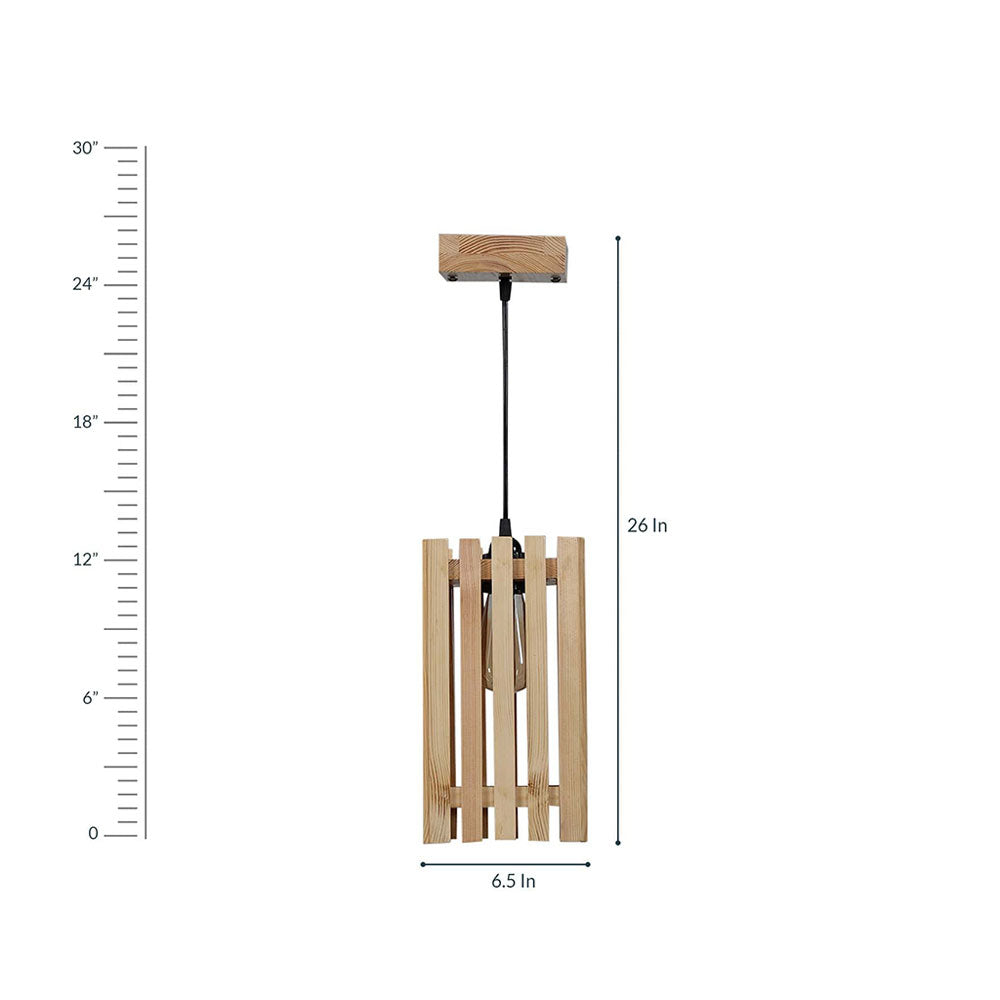 Hanging Light, Hanging Light with  Light Brown Color, Hanging Light in Wood, Hanging Light for Home, Hanging Light for Living Room, Hanging Light - EL14041