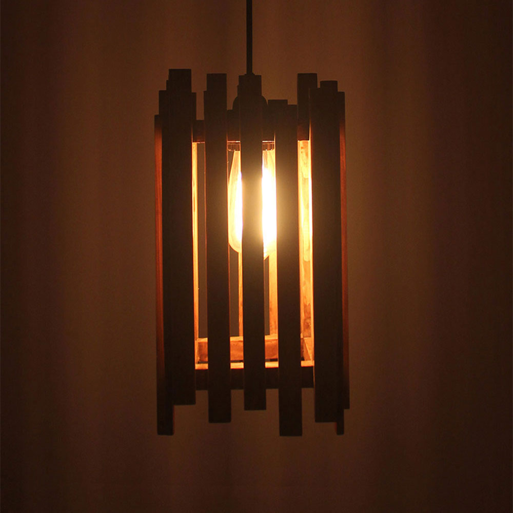 Hanging Light, Hanging Light with  Light Brown Color, Hanging Light in Wood, Hanging Light for Home, Hanging Light for Living Room, Hanging Light - EL14042