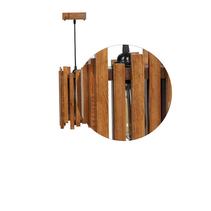 Hanging Light, Hanging Light with  Light Brown Color, Hanging Light in Wood, Hanging Light for Home, Hanging Light for Living Room, Hanging Light - EL14042