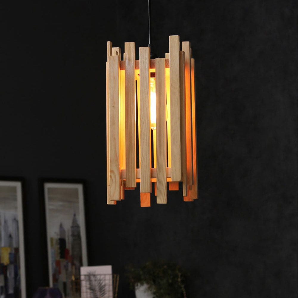 Hanging Light, Hanging Light with  Light Brown Color, Hanging Light in Wood, Hanging Light for Home, Hanging Light for Living Room, Hanging Light - EL14043