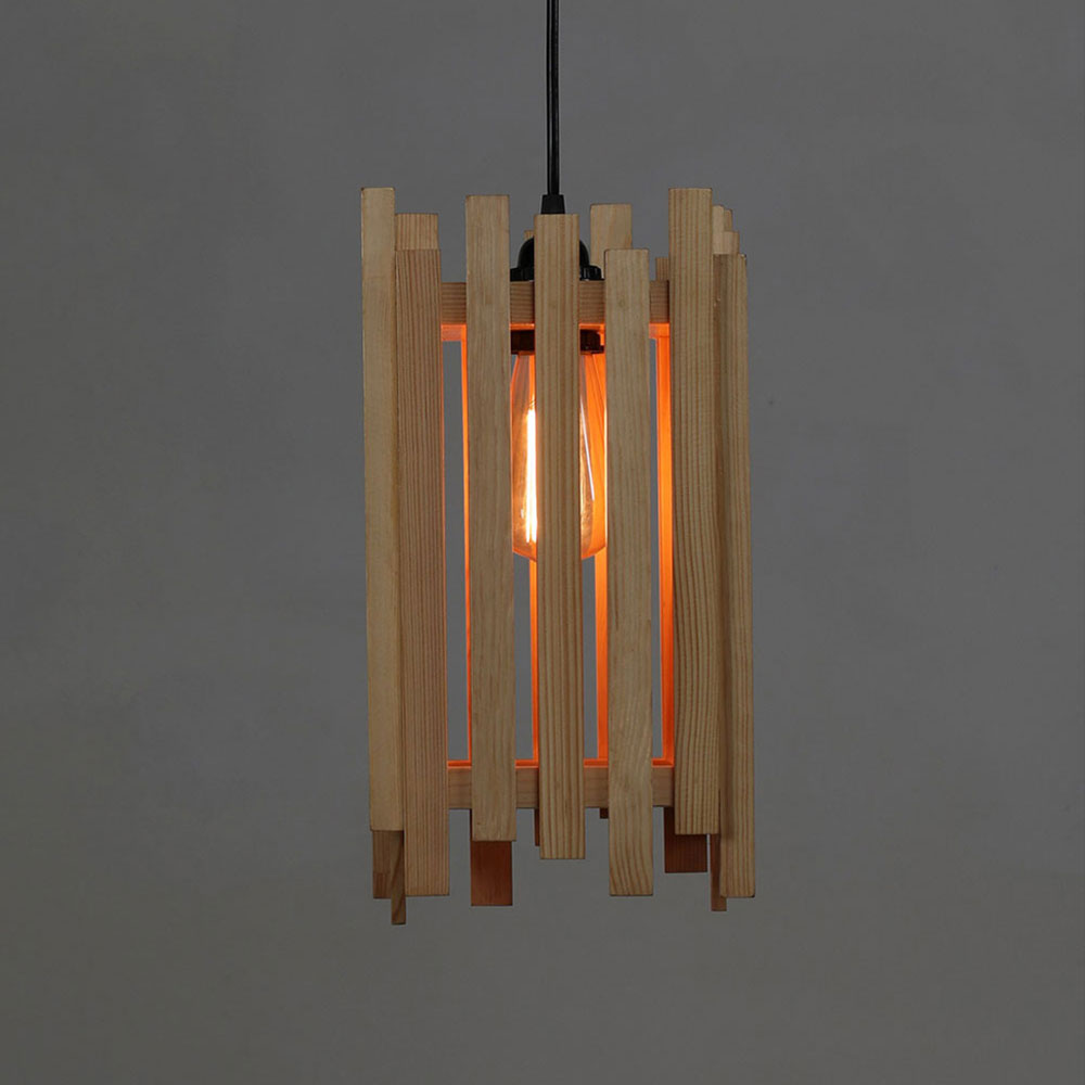 Hanging Light, Hanging Light with  Light Brown Color, Hanging Light in Wood, Hanging Light for Home, Hanging Light for Living Room, Hanging Light - EL14043