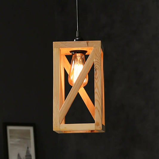 Hanging Light, Hanging Light with   Light Brown Color, Hanging Light in Wood, Hanging Light for Home, Hanging Light for Living Room, Hanging Light - EL14045