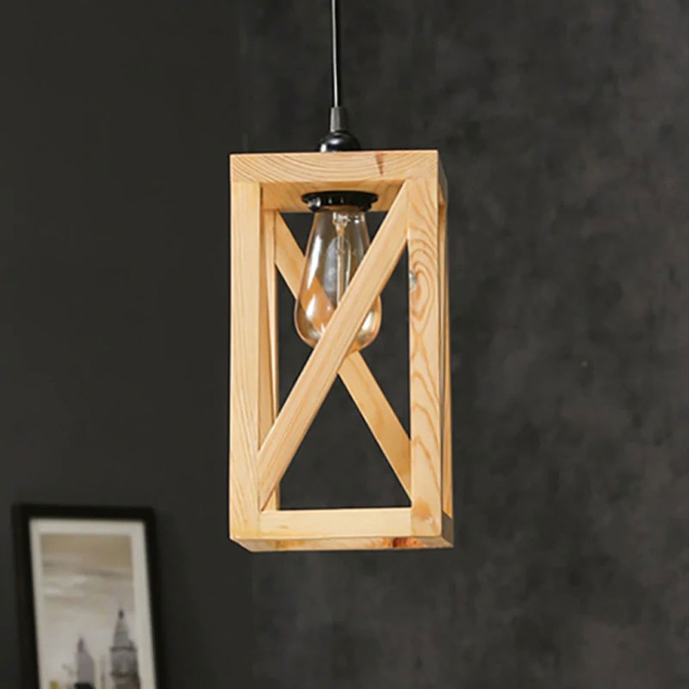 Hanging Light, Hanging Light with   Light Brown Color, Hanging Light in Wood, Hanging Light for Home, Hanging Light for Living Room, Hanging Light - EL14045