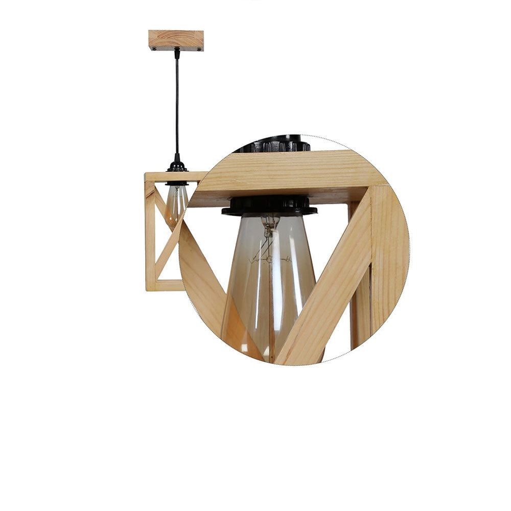 Hanging Light, Hanging Light with   Light Brown Color, Hanging Light in Wood, Hanging Light for Home, Hanging Light for Living Room, Hanging Light - EL14045