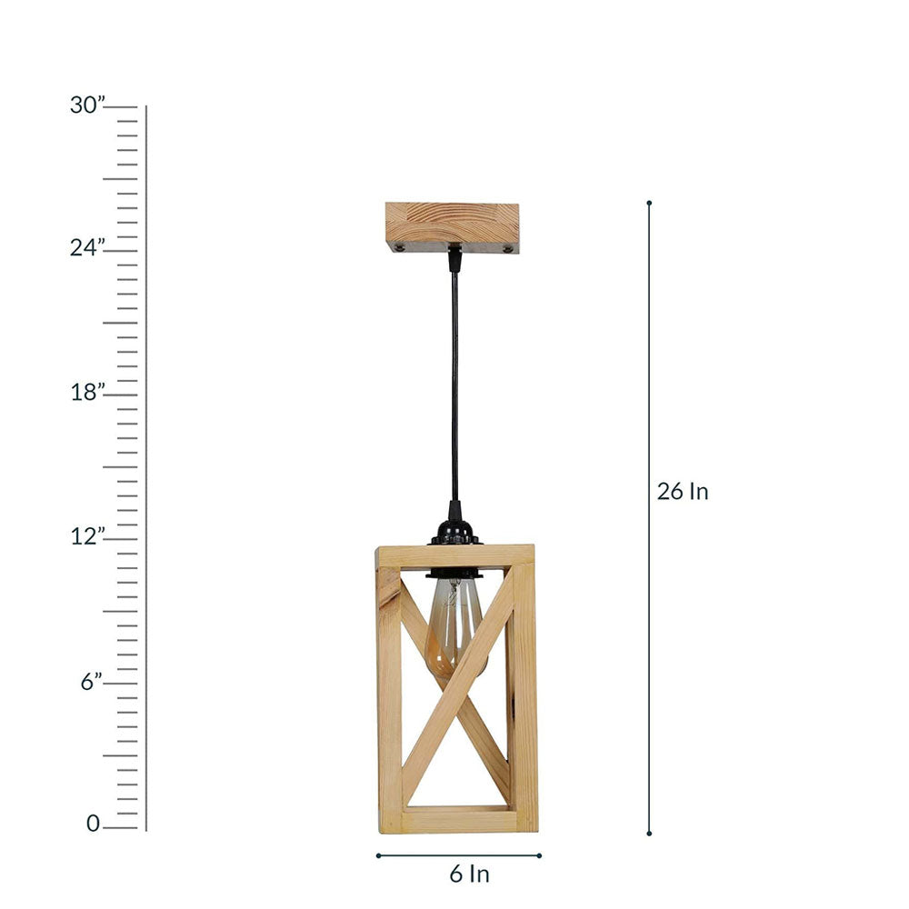 Hanging Light, Hanging Light with   Light Brown Color, Hanging Light in Wood, Hanging Light for Home, Hanging Light for Living Room, Hanging Light - EL14045