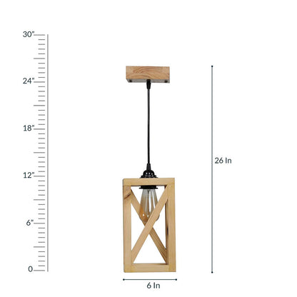 Hanging Light, Hanging Light with   Light Brown Color, Hanging Light in Wood, Hanging Light for Home, Hanging Light for Living Room, Hanging Light - EL14045