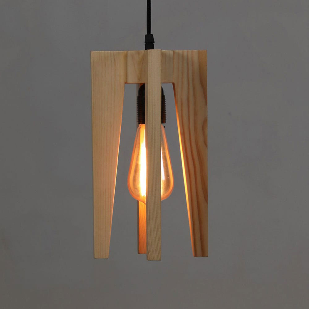 Hanging Light, Hanging Light with   Light Brown Color, Hanging Light in Wood, Hanging Light for Home, Hanging Light for Living Room, Hanging Light - EL14046