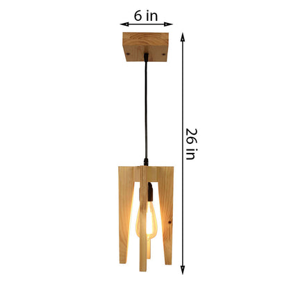 Hanging Light, Hanging Light with   Light Brown Color, Hanging Light in Wood, Hanging Light for Home, Hanging Light for Living Room, Hanging Light - EL14046