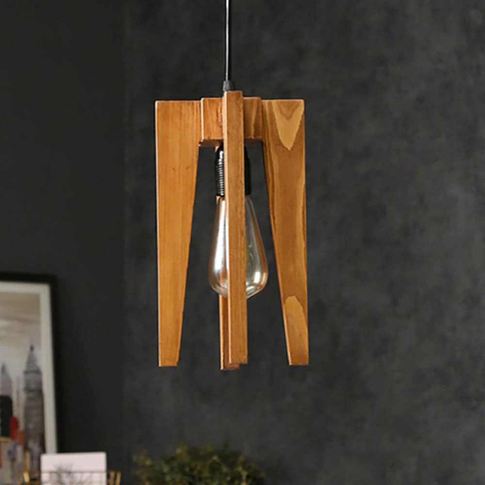 Hanging Light, Hanging Light with   Light Brown Color, Hanging Light in Wood, Hanging Light for Home, Hanging Light for Living Room, Hanging Light - EL14047