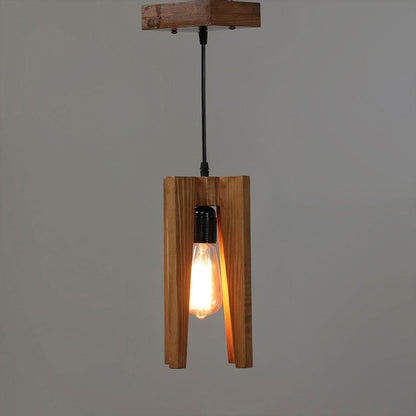 Hanging Light, Hanging Light with   Light Brown Color, Hanging Light in Wood, Hanging Light for Home, Hanging Light for Living Room, Hanging Light - EL14047