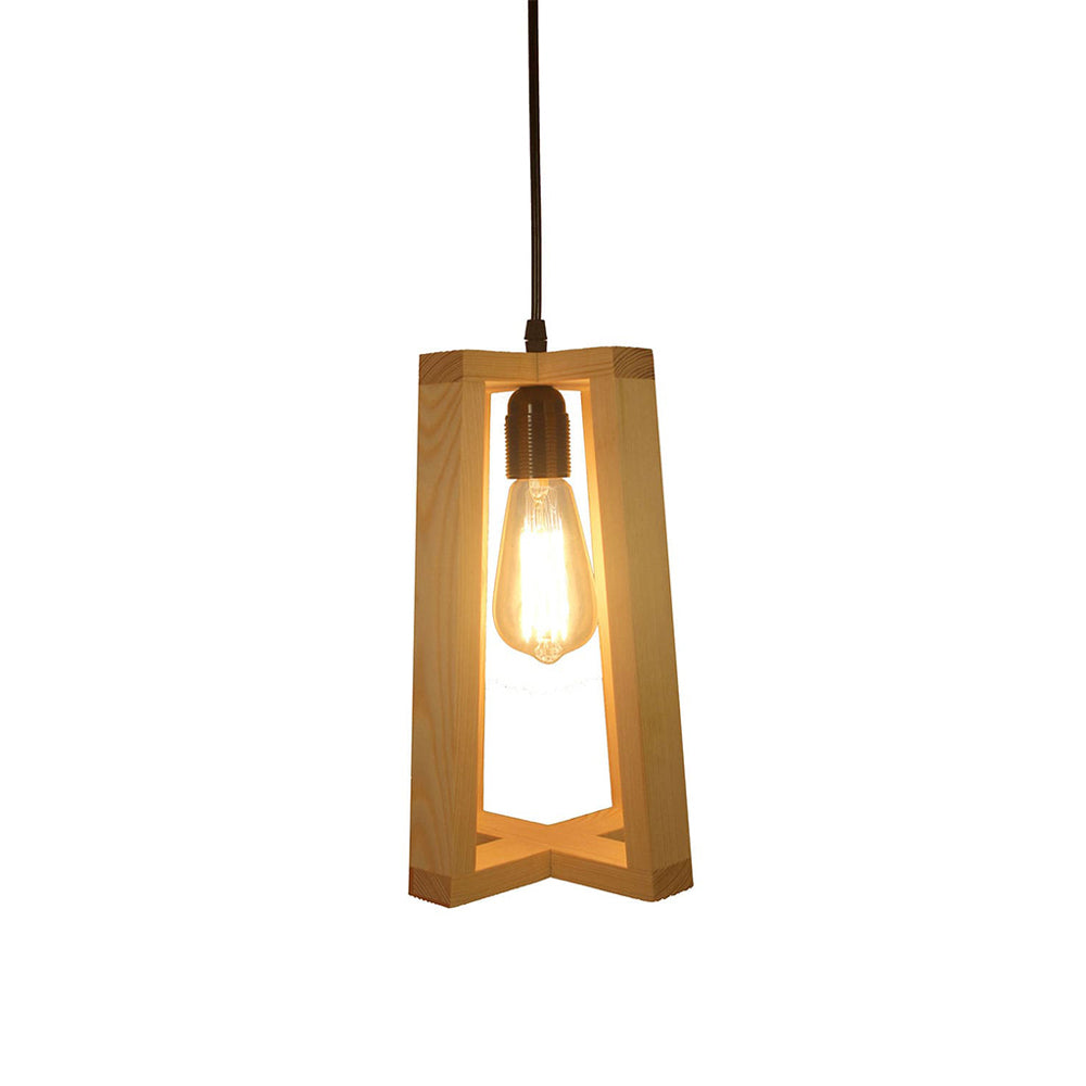 Hanging Light, Hanging Light with Light Brown Color, Hanging Light in Wood, Hanging Light for Living & Dining Area, Hanging Light - EL14050