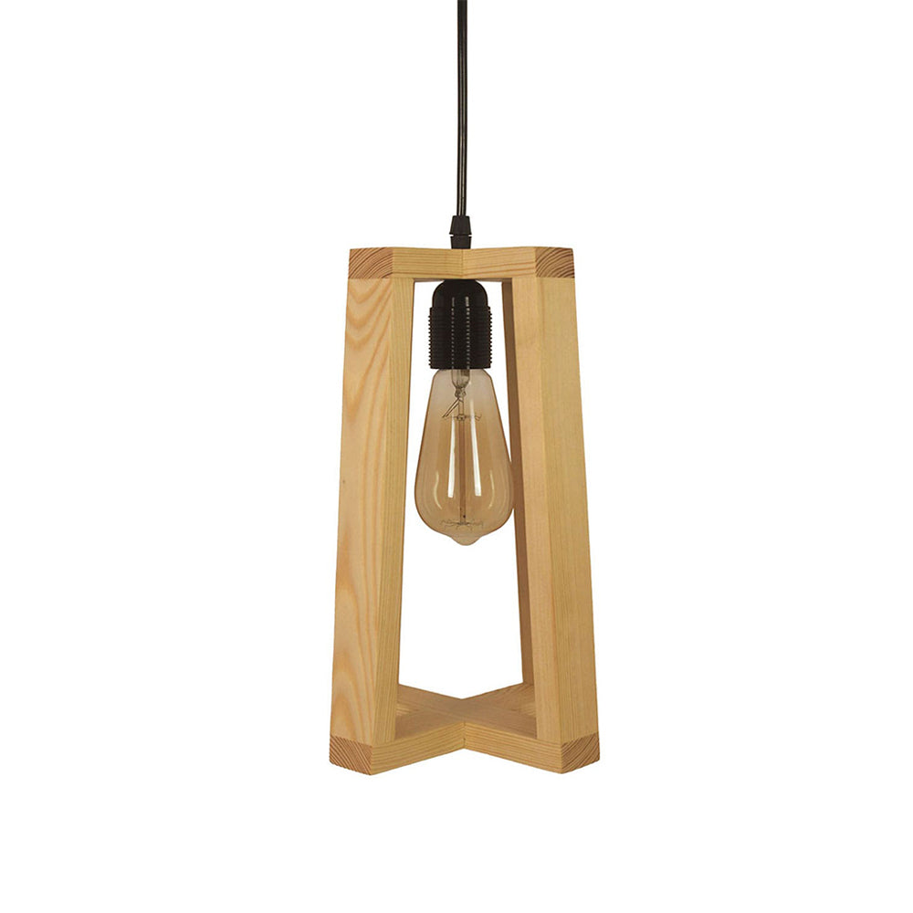 Hanging Light, Hanging Light with Light Brown Color, Hanging Light in Wood, Hanging Light for Living & Dining Area, Hanging Light - EL14050