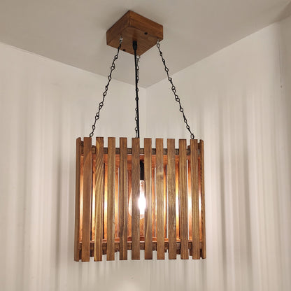 Hanging Light, Hanging Light with Dark Brown Color, Hanging Light in Wood, Hanging Light for Living & Dining Area, Hanging Light - EL14051