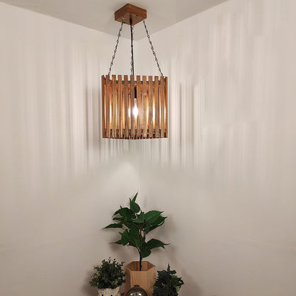 Hanging Light, Hanging Light with Dark Brown Color, Hanging Light in Wood, Hanging Light for Living & Dining Area, Hanging Light - EL14051