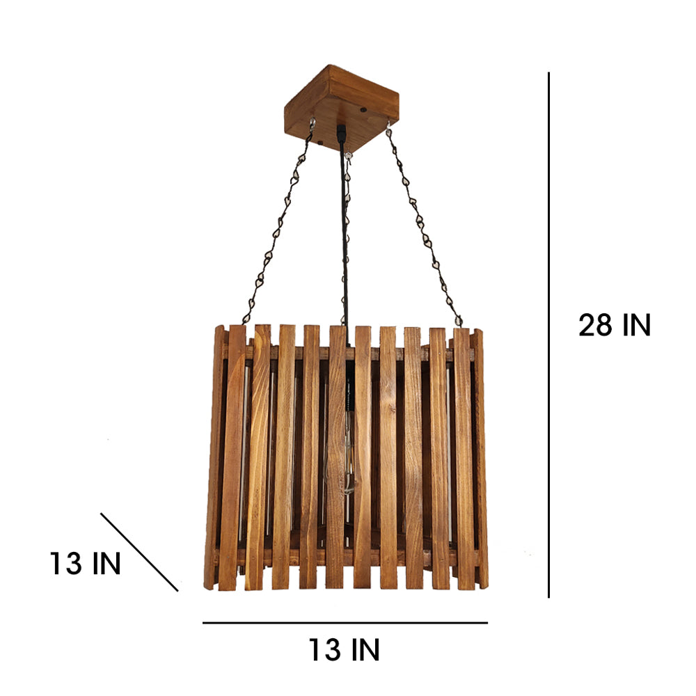 Hanging Light, Hanging Light with Dark Brown Color, Hanging Light in Wood, Hanging Light for Living & Dining Area, Hanging Light - EL14051