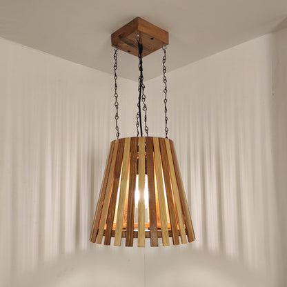 Hanging Light, Hanging Light with Light & Dark Brown Color, Hanging Light in Wood, Hanging Light for Living & Dining Area, Hanging Light - EL14052