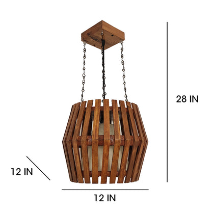 Hanging Light, Hanging Light with Dark Brown Color, Hanging Light in Wood, Hanging Light for Living & Dining Area, Hanging Light - EL14053