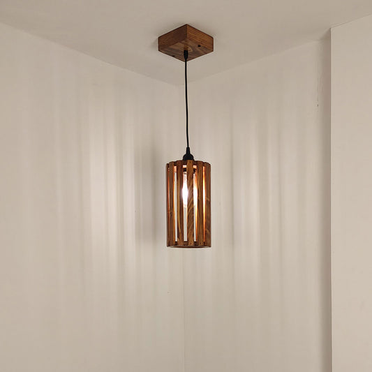 Hanging Light, Hanging Light with Dark Brown Color, Hanging Light in Wood, Hanging Light for Living & Dining Area, Hanging Light - EL14056