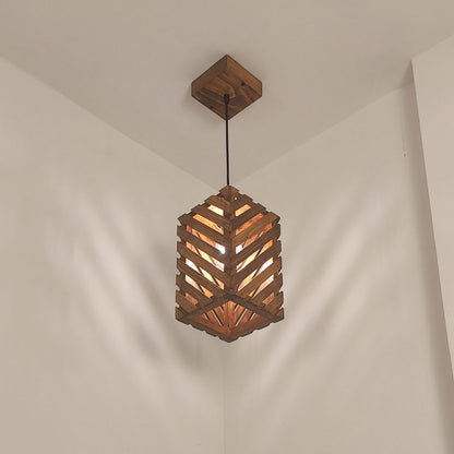 Hanging Light, Hanging Light with Dark Brown Color, Hanging Light in Wood, Hanging Light for Living & Dining Area, Hanging Light - EL14058