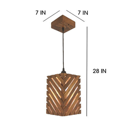 Hanging Light, Hanging Light with Dark Brown Color, Hanging Light in Wood, Hanging Light for Living & Dining Area, Hanging Light - EL14058