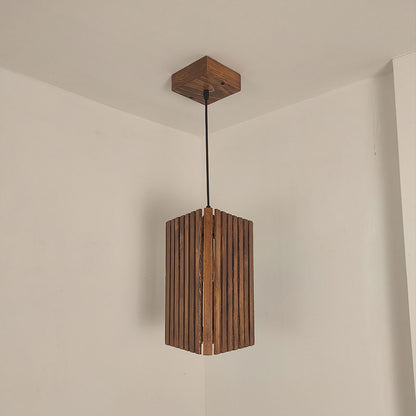 Hanging Light, Hanging Light with Dark Brown Color, Hanging Light in Wood, Hanging Light for Living & Dining Area, Hanging Light - EL14059