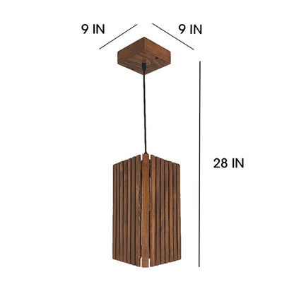 Hanging Light, Hanging Light with Dark Brown Color, Hanging Light in Wood, Hanging Light for Living & Dining Area, Hanging Light - EL14059