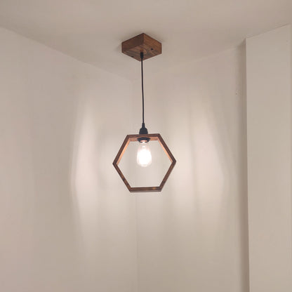 Hanging Light, Hanging Light with Dark Brown Color, Hanging Light in Wood, Hanging Light for Living & Dining Area, Hanging Light - EL14060