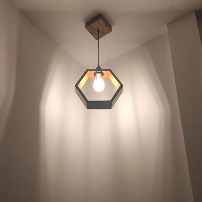 Hanging Light, Hanging Light with Dark Brown Color, Hanging Light in Wood, Hanging Light for Living & Dining Area, Hanging Light - EL14060