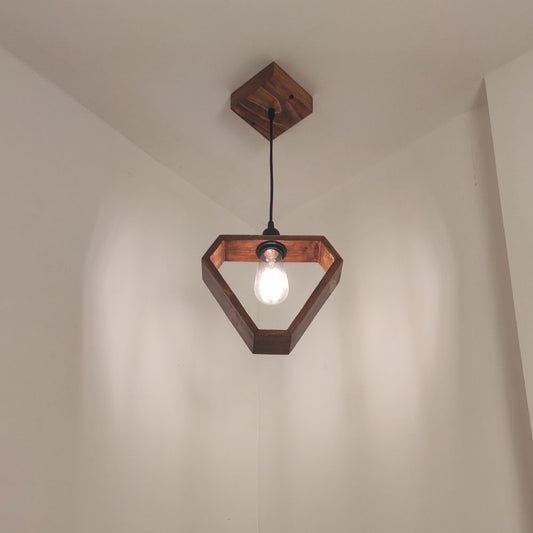 Hanging Light, Hanging Light with Dark Brown Color, Hanging Light in Wood, Hanging Light for Living & Dining Area, Hanging Light - EL14061