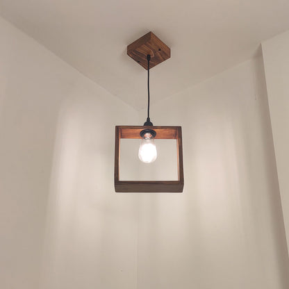 Hanging Light, Hanging Light with Dark Brown Color, Hanging Light in Wood, Hanging Light for Living & Dining Area, Hanging Light - EL14062