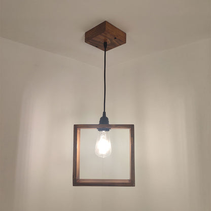 Hanging Light, Hanging Light with Dark Brown Color, Hanging Light in Wood, Hanging Light for Living & Dining Area, Hanging Light - EL14062