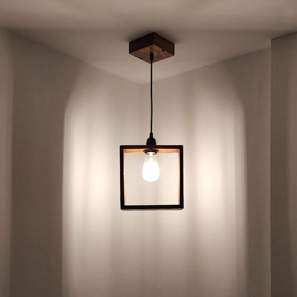 Hanging Light, Hanging Light with Dark Brown Color, Hanging Light in Wood, Hanging Light for Living & Dining Area, Hanging Light - EL14062